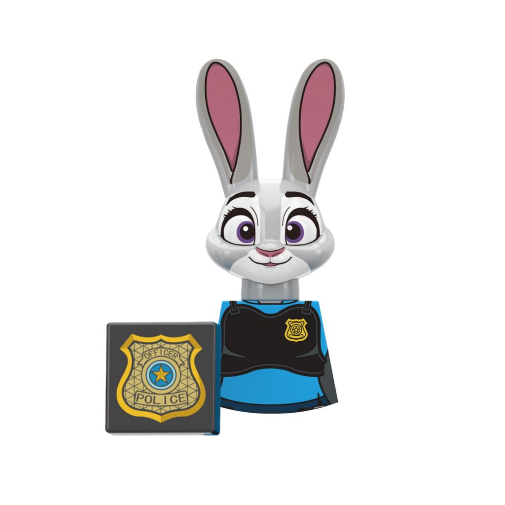 Zestaw niespodzianka RT8012 Gorąca Seria Filmowa Mini Figurki Akcji królik Modele Komiksowe Klocki Budowlane Kreatywne Akcesoria Prezenty Zabawki