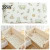 Easy Install Crib Protector Breathable Bumper Pad for Toddler Bed Soft Cotton Bed Rail Baby Shower Gift Newborns with Secure Straps Washable