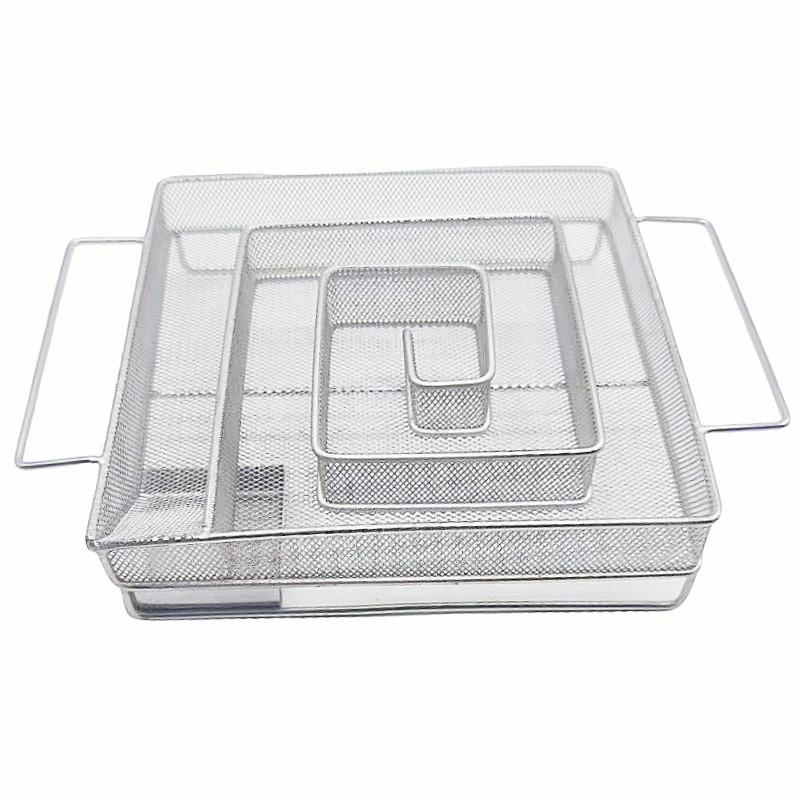Premium Stainless Steel Round Smoker Tray For Charcoal Barbecue With Versatile Functions