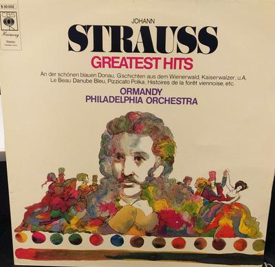 LP Record JOHANN STRAUSS JR.  EUGENE ORMANDY  Johann Strauss Greatest Hits S30002 CBS Harmony Netherland Classical Used