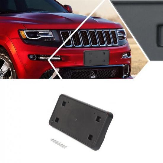 Подходит для 2014-2016 Jeep Grand Cherokee Бамперы Крепление для переднего номерного знака Черный