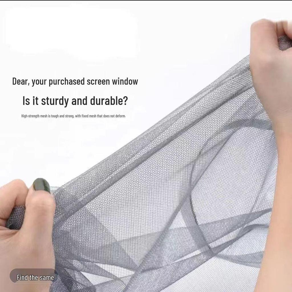 Self-Install Removable Nano Window Screen: Summer Mosquito-Proof, Magic Tape Mesh Curtain