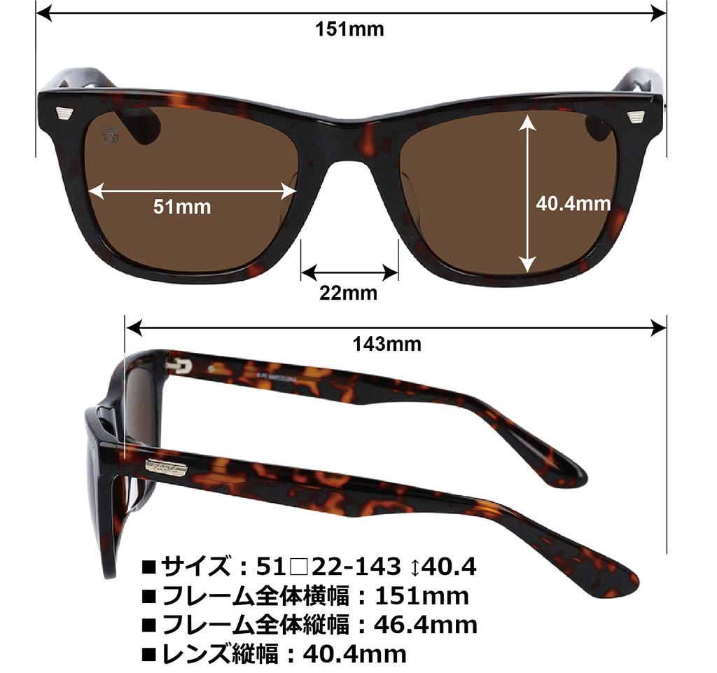 Officially Licensed Sunglasses Wellington Clear Dark Brown [FC Barcelona] Men's BC-704