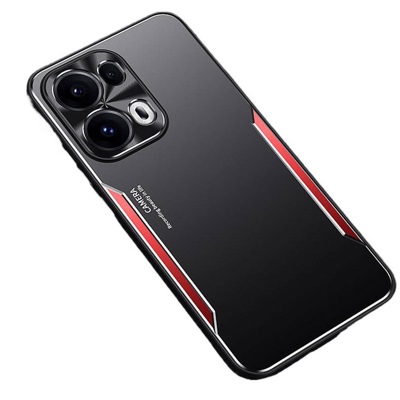 Applicable To OPPO Reno15Pro Metal Blade Mobile Phone Case Reno14 Matte Reno13 Anti-drop Protective Case