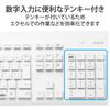 ELECOM Washable Wireless Keyboard, Waterproof, IPX5 Membrane, Full Size, with Numeric Keypad, White, TK-WS02DMKWH
