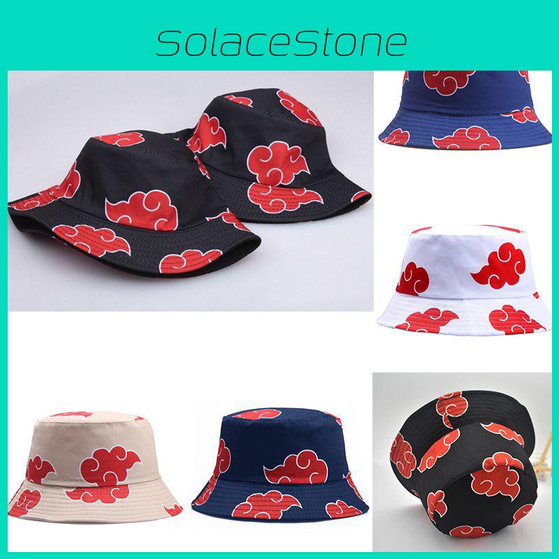Stylish Naruto Cap Akatsuki Bucket Beach Hat For Men And Women With Sunscreen Protection