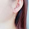 Exquisite Color Gold Versatile Fashion Ball Earrings Russian Purple Gold Fashion Temperament 585 Rose Gold Plated Earrings