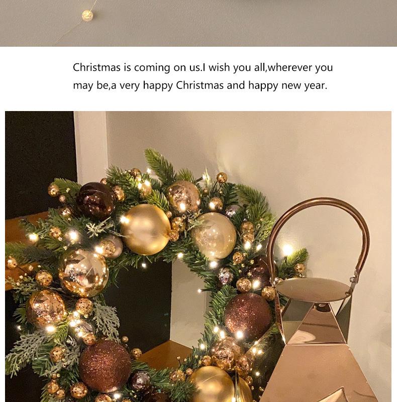 Coroană populară de Crăciun pentru ferestre și uși - Afișaj din ratan și decorațiune pentru locație