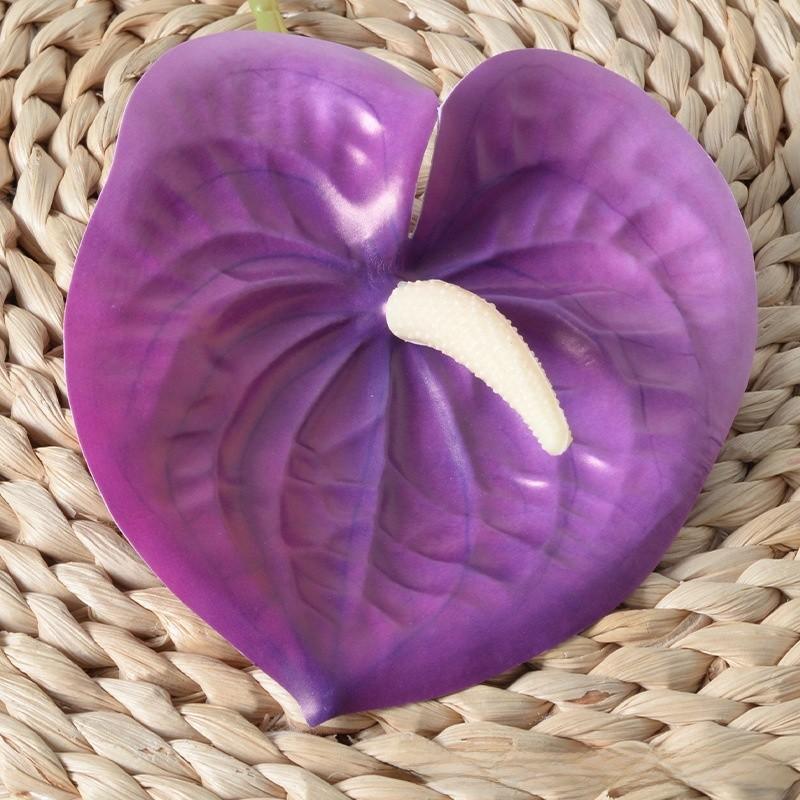 Anthurium Andraeanum Linden Fake Flower For Home Decor And Props Photography
