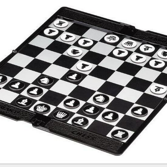UB AIA Foldable Leather Wallet-Style Portable Magnetic Chess Set 1708c/22*10.7*1.1cm-0.18kg