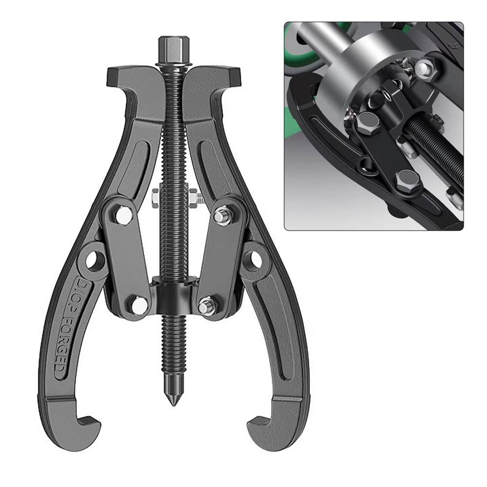 3/4/6/8 Inch 3 Jaw Adjustable Gear Puller with Reversible Jaws for Pulley Bearing Flywheel Removal Tool