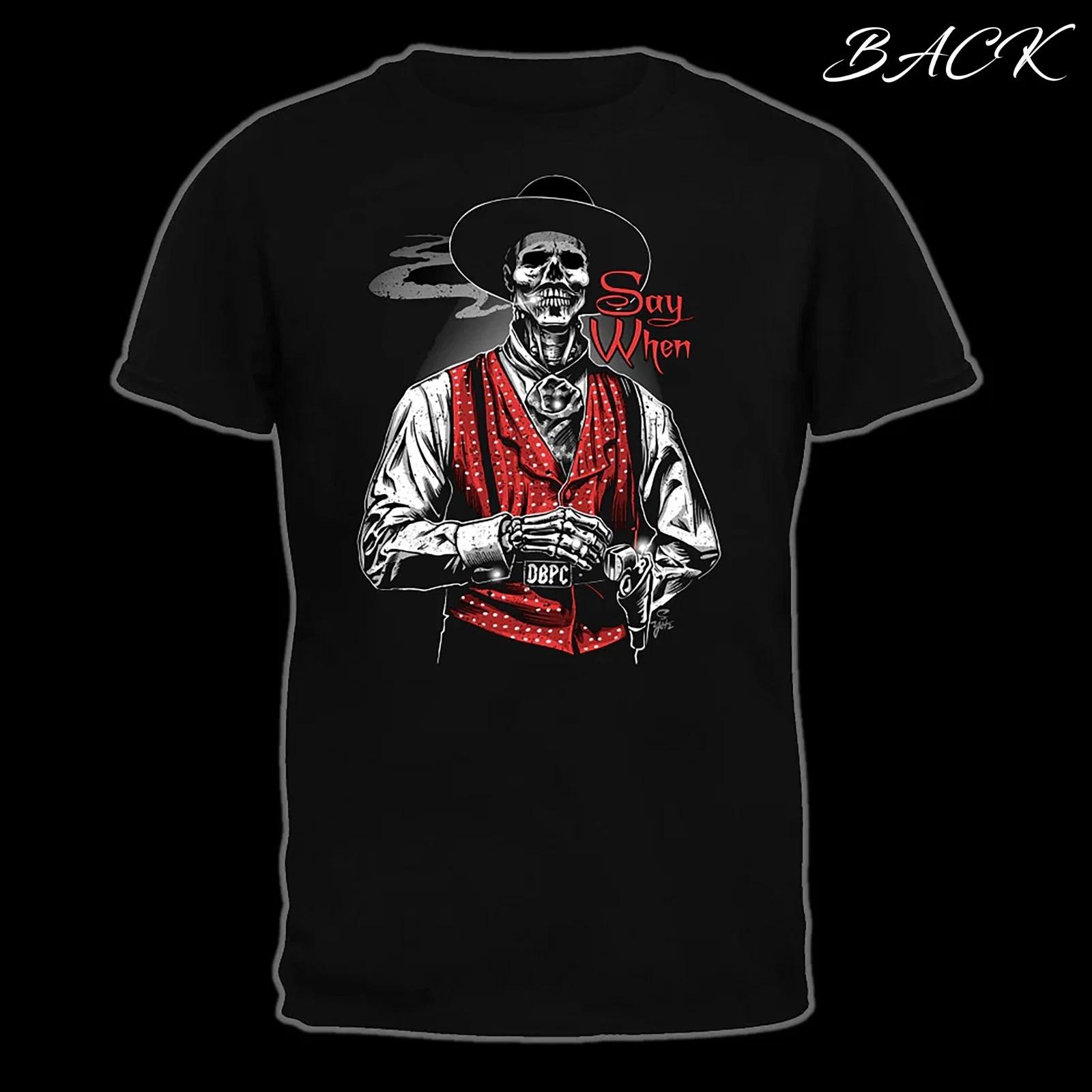Doc Holliday Say When Old West Death Dealers Collection Tombstone T-Shirt S