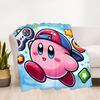 1pc Gaming Kirby All-Season Comfort, Outdoor Flannel Blanket - Soft, Warm & Cozy for Naps, Camping & Travel 060