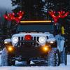 LED Reindeer Decoration Rudolph Christmas Reindeer Antlers Car Reindeer Antlers & Nose Kit Vehicle Decorations Christmas Set