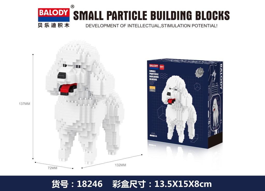Assembly Small Blocks Toys Animal Model Corgi Dog Dachshund Diamond Blocks Schnauzer Kids Gifts Girls Christmas Present Pet Shop
