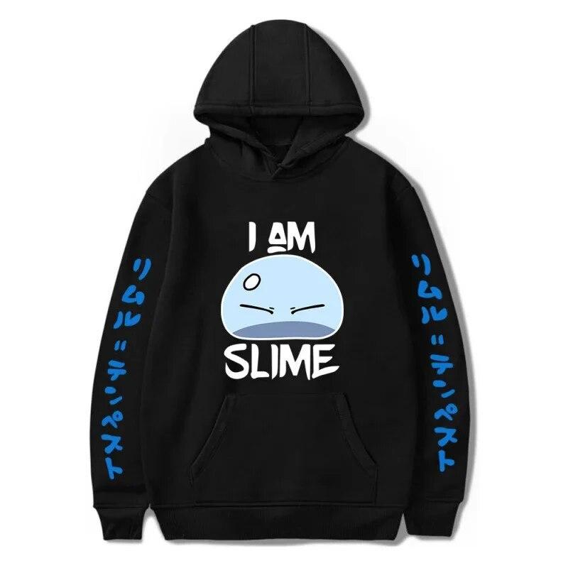 Esa vez que me reencarné como un slime Sudadera con capucha con estampado de anime Ropa de calle Sudadera unisex de moda para mujer Sudaderas de gran tamaño Sudadera con capucha