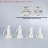 5Pcs For Ampoule Serum Flared Shape Penicillin Bottle Sealing Caps with Dropper Clear Tea Color 13/20mm White Tip Spout Caps
