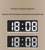 Minimalist Dual Alarm LED Clock - Large Screen Digital Bedroom Bedside Korean Style (6628)