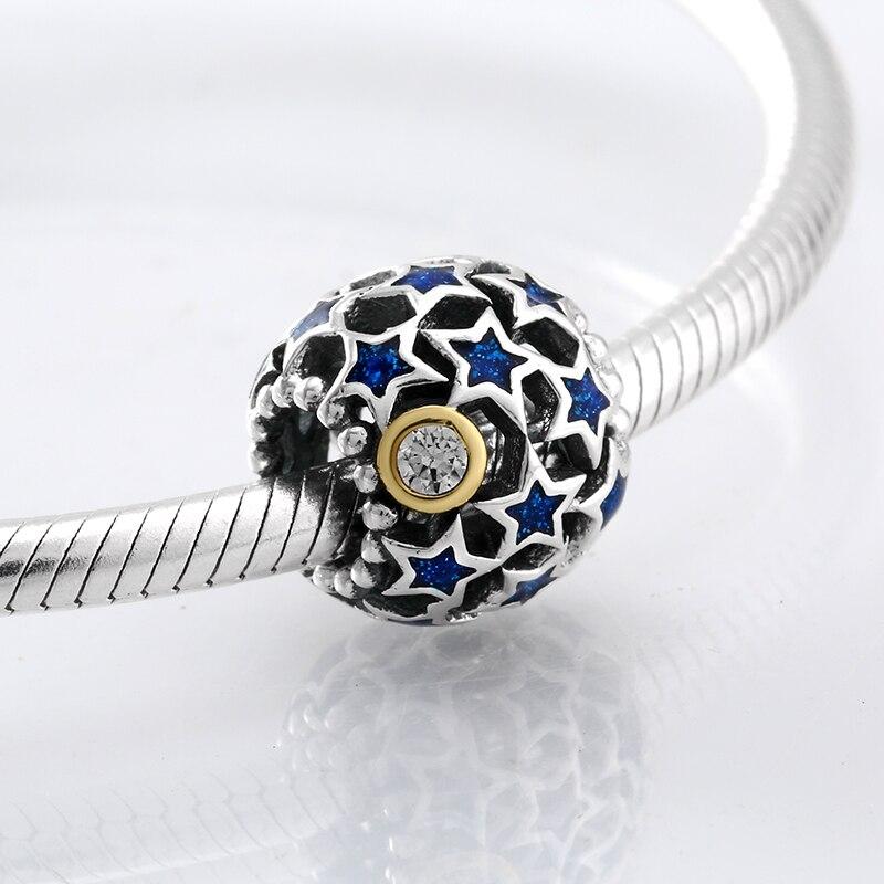 Fashion Trend 925 Sterling Silver Clear Cz Forever Family Fine Beads Fit Original Jiuhao Charm Bracelet Jewelry Making