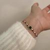 Starry Sophisticated Night Zirconia Bracelet For Women Elegant Copperplated Geometric Hand Jewelry