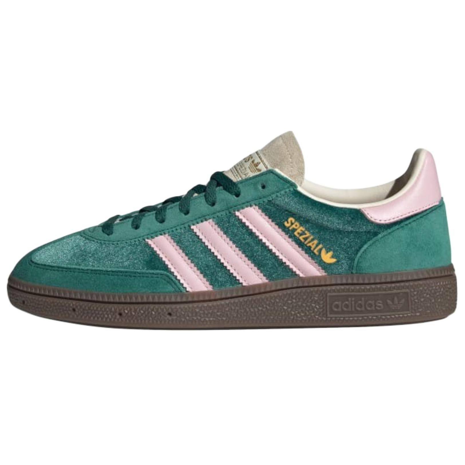

new Adidas Originals Handball Spezial Green Pink Velvet Women s 36.5
