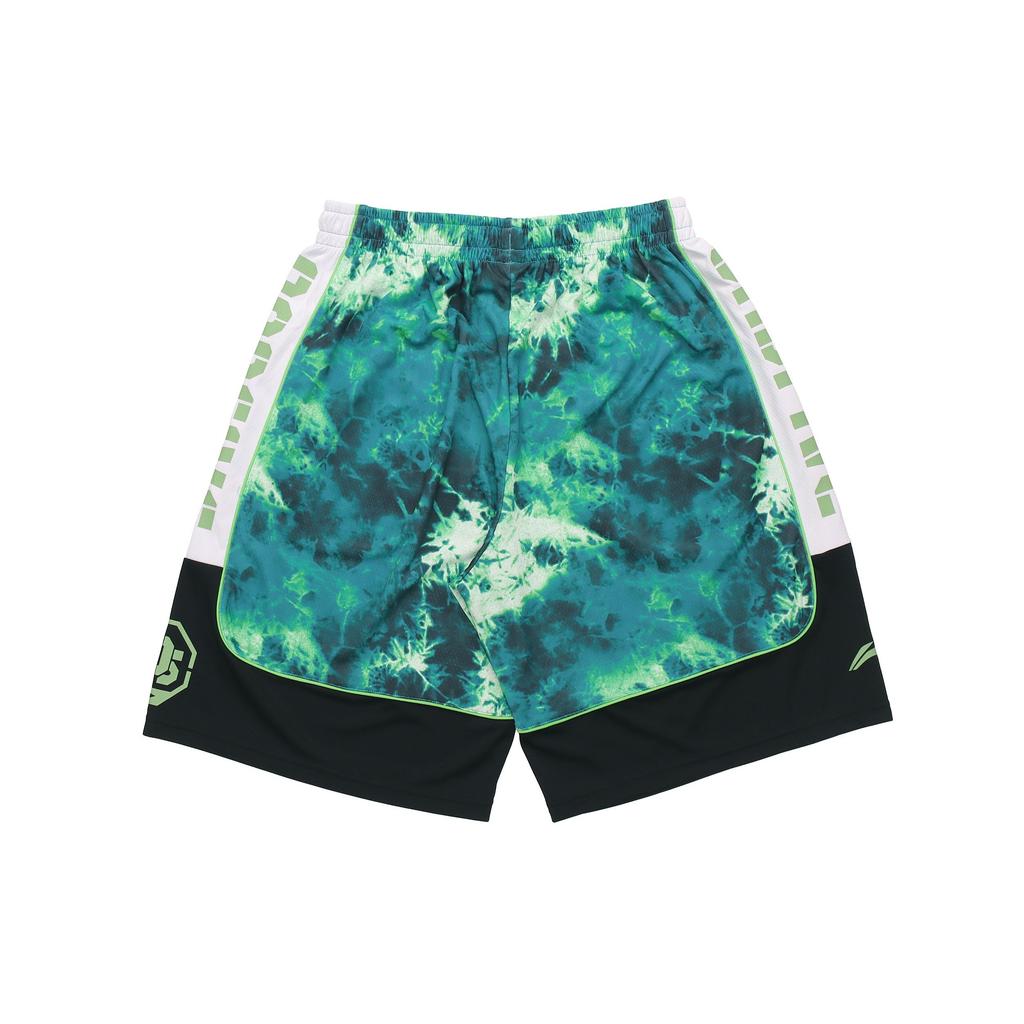 Li Ning X Disney Collaboration Basketball Game Sports Shorts Men shorts Green AAPQ105-4