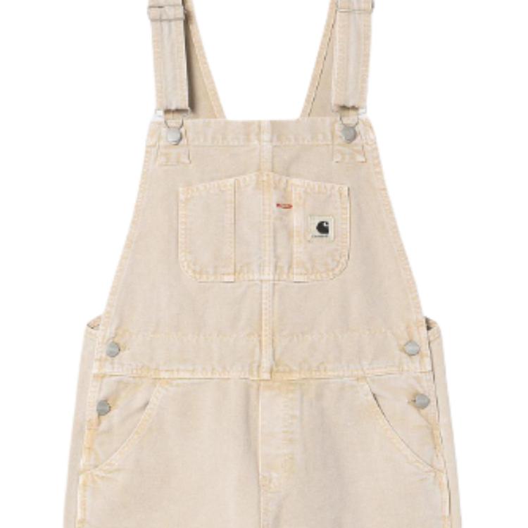Carhartt WIP SS25 Overall Straight Adjustable Strap Square Label Comfortable Simple Suspenders Women Overalls I035572-07E-5F