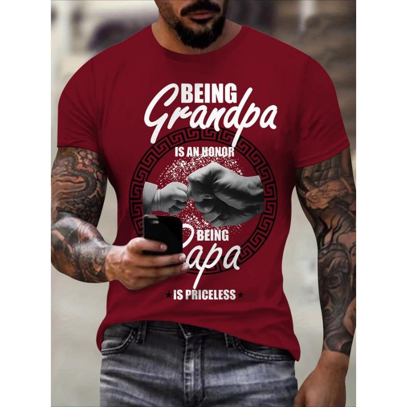 New 3D T-shirt for Men's Hip Hop Short Sleeve Top, Fire Ball Harajuku Men's T-shirt