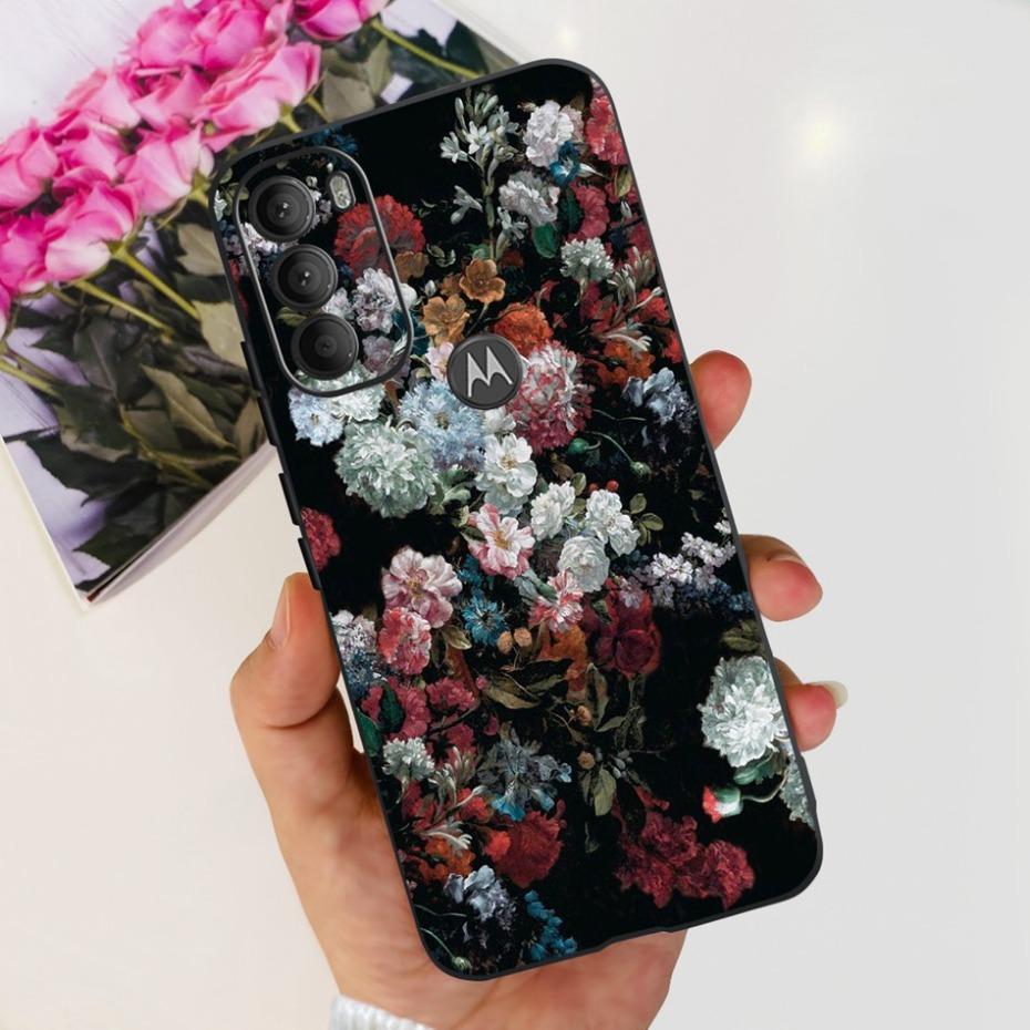 Lovely Printing Case For Motorola Moto G71 5G Soft TPU Black Silicone Back Cover For MOTO G71 G 71 5G XT2169-1 Phone Cases