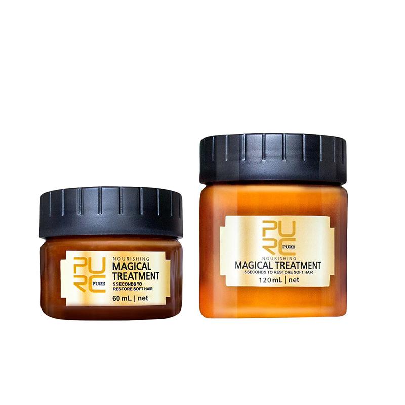 120/60ml Magical Hair Mask Argan Oil Hair Care Cream Repair Dry Frizz Damage Keratin Treatment Masks Soft Shiny For Hair PURC