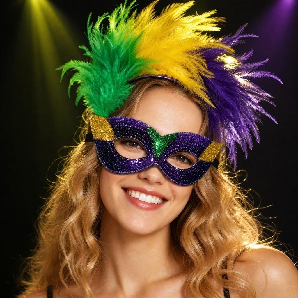 Women's Party Costume Set with Headband, and Skirt - 7