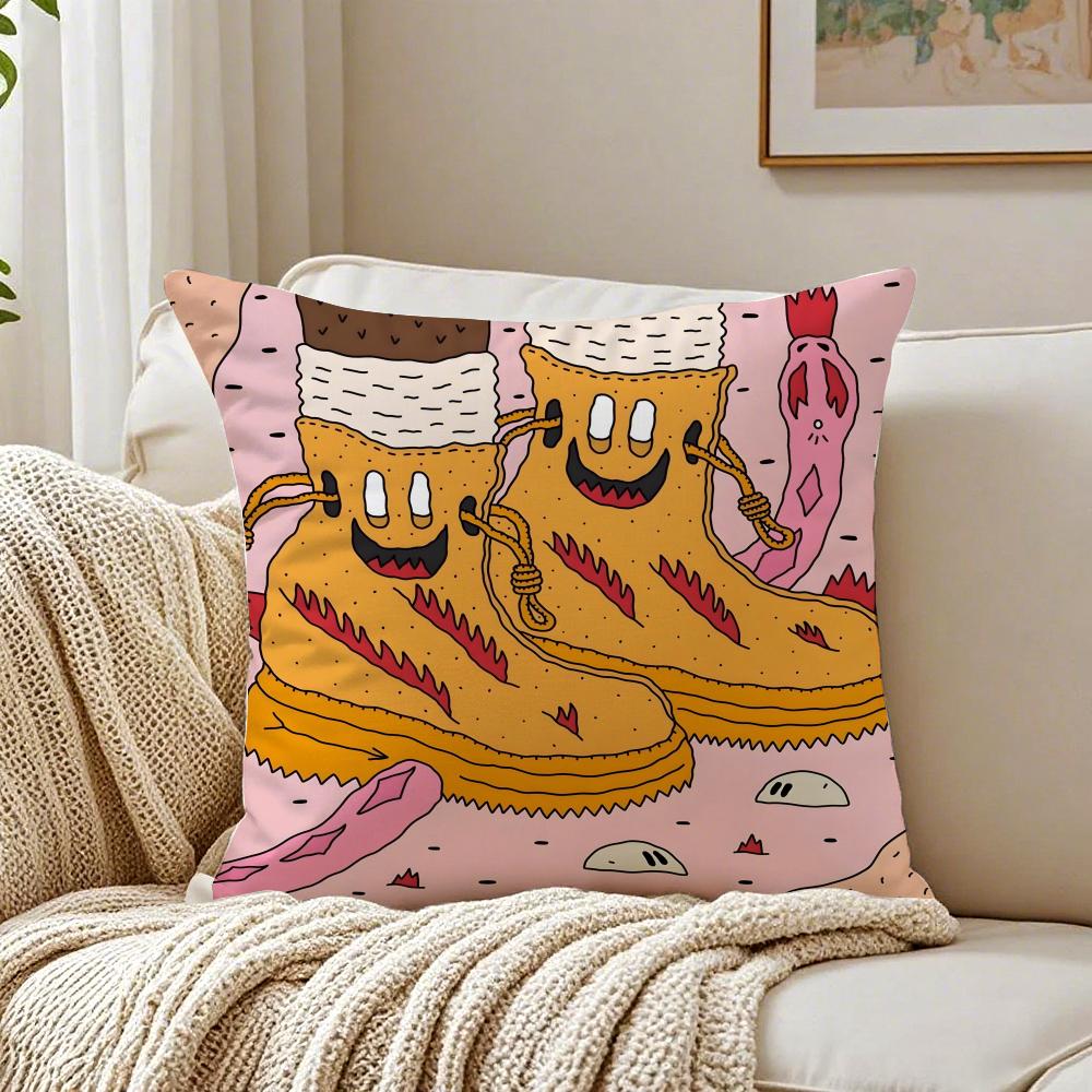 Fantasy And Creative Shoes illustration Cushion Cover Pillowcase Antidustmite living Room Sofa Decor Cushion Room