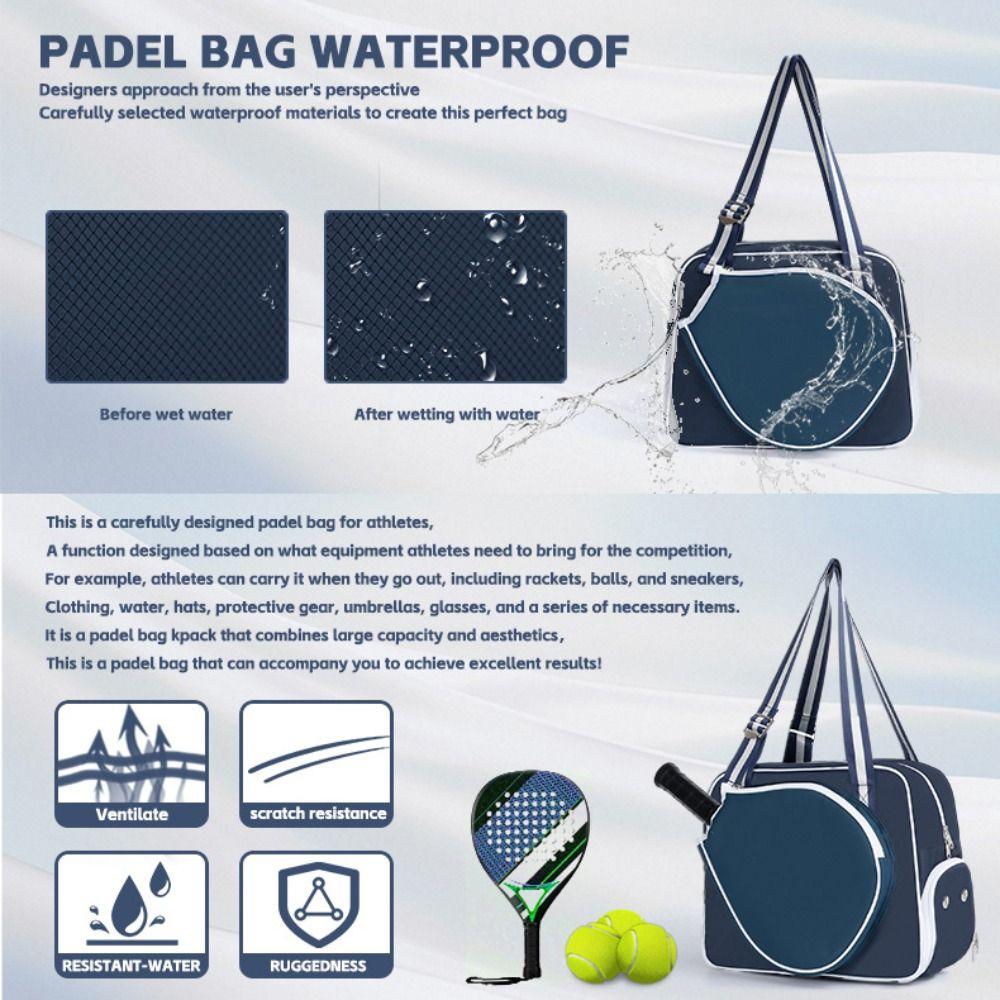 Nylon Pickleball Schlägertasche Schultertasche Große Kapazität Pickleball Handtasche Outdoor-Sport