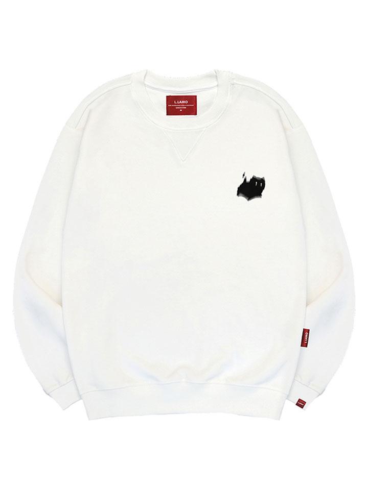 Ellamo Shadow Cat Sweatshirt Unisex Big Sizes S~4Xl