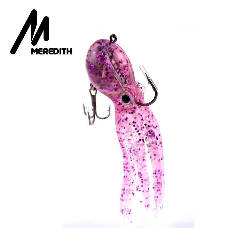 MEREDITH Package Lead Fishing Lure 23g 9cm Long Tail Soft Octopus Artificial Silicone Soft Bait