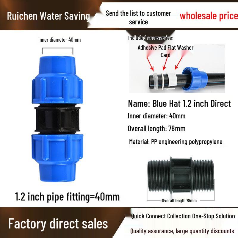 PE Wasserrohr Schnellverbindungsstücke & Hahnanschlüsse für 4- & 6-Punkt-Rohre