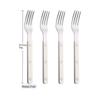 Beige Silver 4/16Pcs Dinnerware Acrylic Handle Knife Fork Spoon Set Stainless Steels Cutlery Set Western Dinner Kitchen Flatware