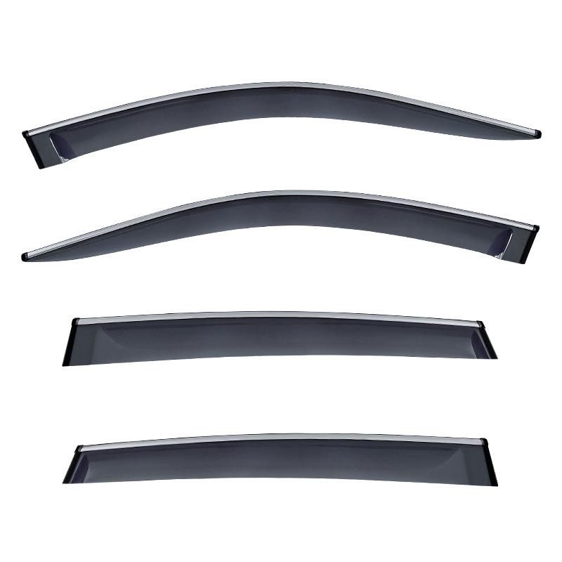 Car Window Visor for BMW X4 F26 G02 Rain Shield Deflectors Awning Trim Cover Exterior Strip Side Chrome Window Trim Accessories