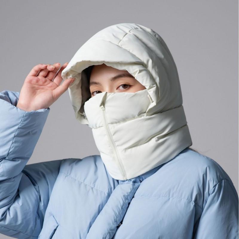 Winter Windproof Warm Ski Hat With Neck Cover Face Mask Integrated Beanie Outdoor Sports Cycling