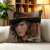 TThe Walking Dead Zombie Survival Horror TV  Pillow Case Square DoubleSided Sofa Cushion Cover Bedroom Bedside Pillow