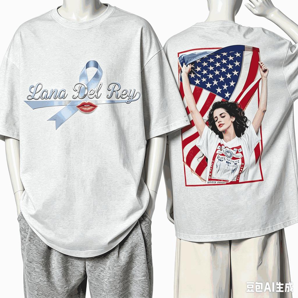 Lana Del Rey World Tour T Shirt Unisex Unisex Fashion Vintage Hip Hop Streetwear Male Tshirts Neutral Oneck Short Sleeve Couples