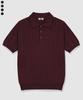 Beijiglabel Miro Cable Button Collar Short-Sleeve Knit 4 Color [Blsk_0001]