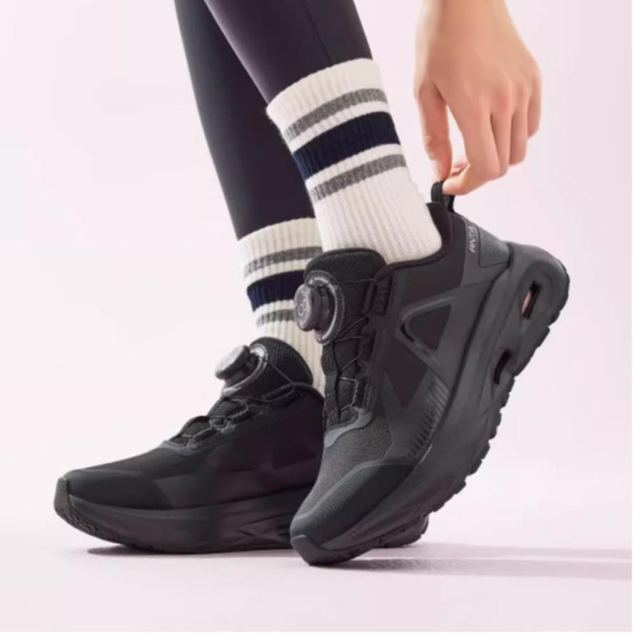 Anta Shen Xing Pro Mesh Comfortable And Trendy Slip Resistant Abrasion Resistant Low top Casual Shoes Women's Black 122447711-5