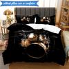 3-teiliges Trommelset Bettwäsche-Set, inklusive 1 Bettbezug und 2 Kissenbezügen. Perfekt für Schlafzimmer, Wohnheim, Weihnachtsgeschenk für Fans