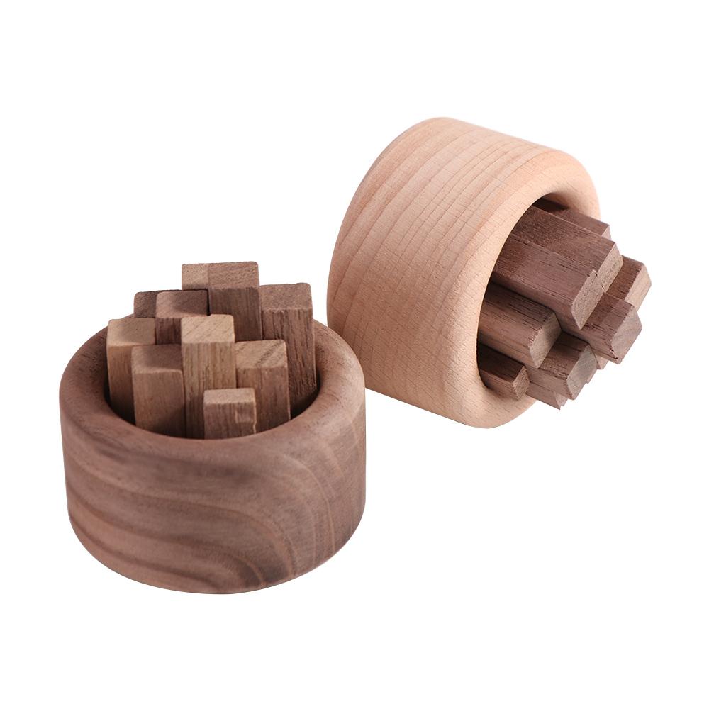 Round Wood Art Fireless Aromatherapy Eco-Friendly Wooden Aromatherapy Wooden Diffuser  Sleep Aid