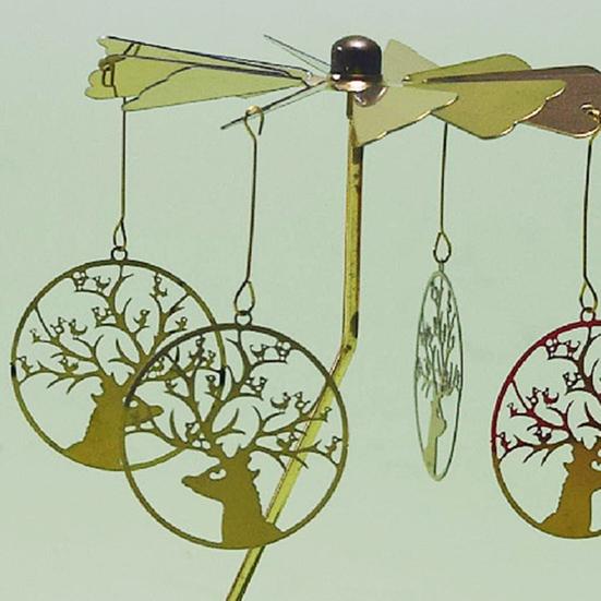 Candle Carousel Topper Rotating Tealight Topper Spinning Carousel Tealight Decoration for Centerpiece Mantel Table Decoration