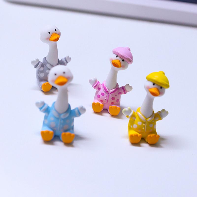 Design Canard Heureux, Ornement de Bureau, Décoration d'Intérieur Paysage Miniature, Canard Mignon Pour Commande de Voiture