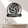 Unique Custom Metal Volleyball Wall Art Contemporary Sports Fan Decor Indoor Outdoor