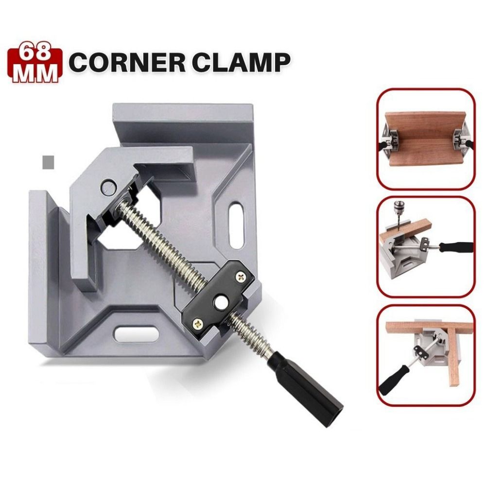 Aluminum Zinc Zinc Alloy Right Angle Clamp Single Handle Woodworking Frame Clip Picture Frame