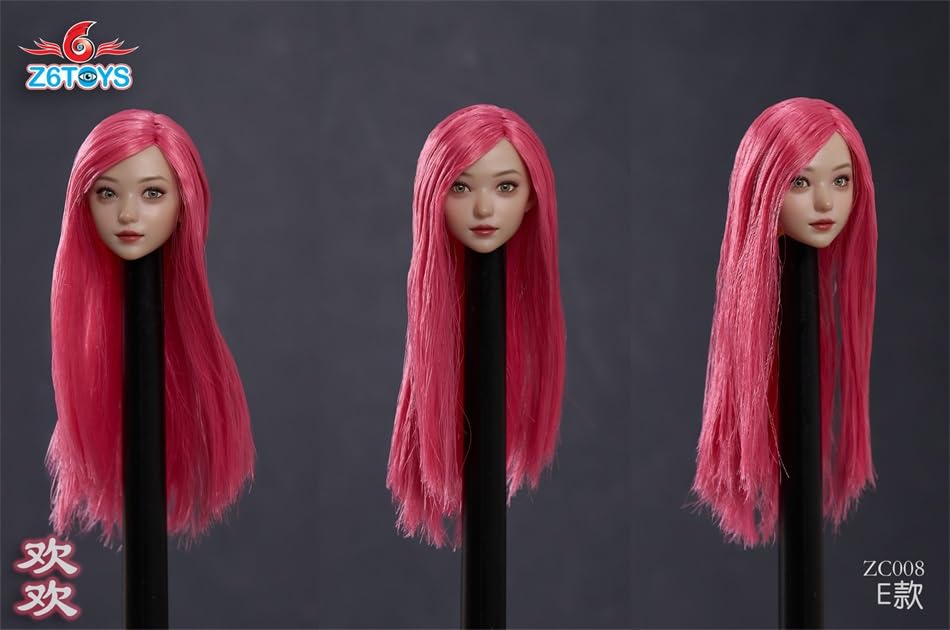 Hračka Hobby Měřítko Akční Figurka Hlava pro TBLeague Z6TOYS ZC008 Junior Bishoujo Akční Oči Asijská Krása Ženská Hlava a Oblečení Ne [TOYBARJAPAN] 1/6